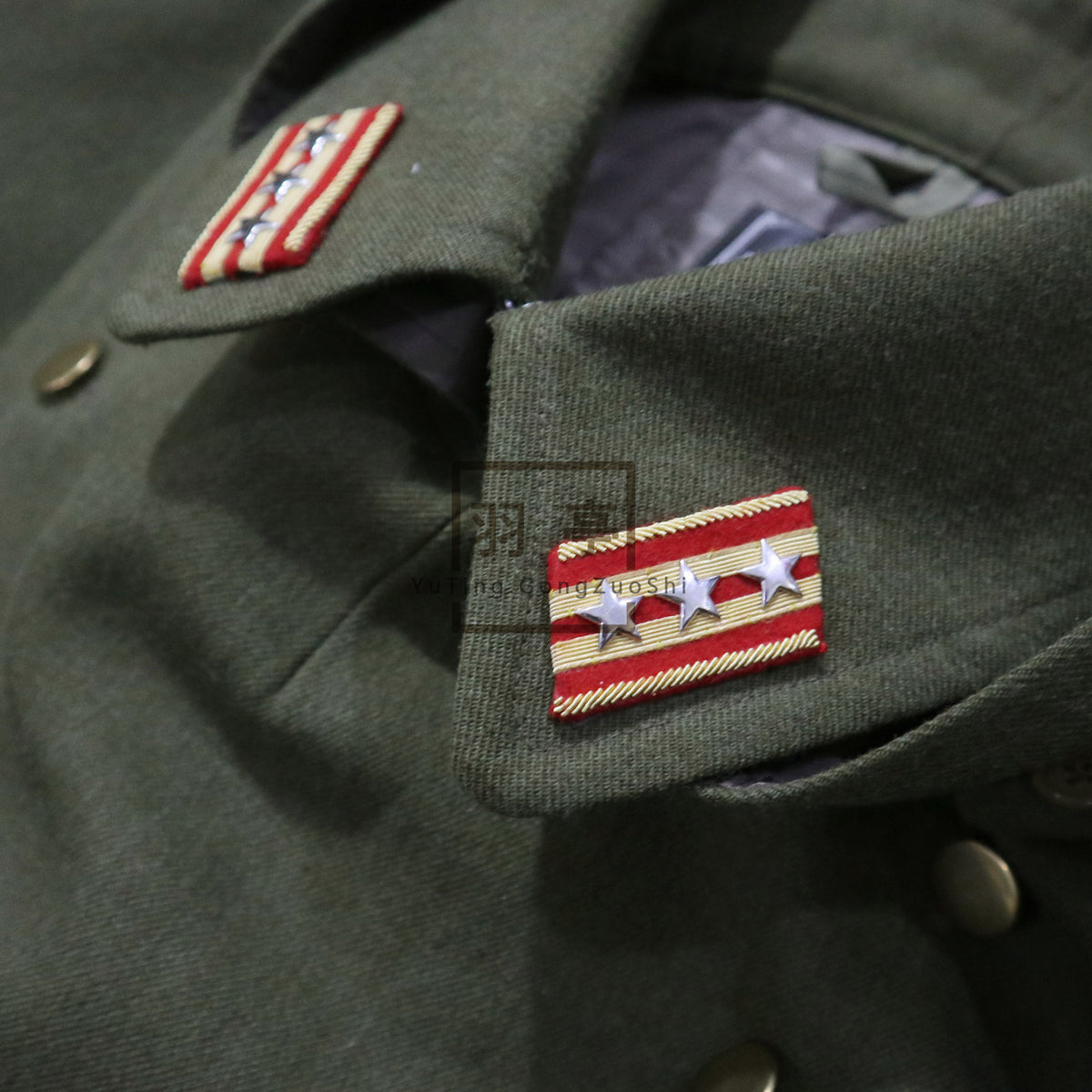 旧日本陆军三式将校大衣影视道具Type 3 IJA Officer Wool Greatcoat Replica - Historical Film Prop & Reenactment Costume