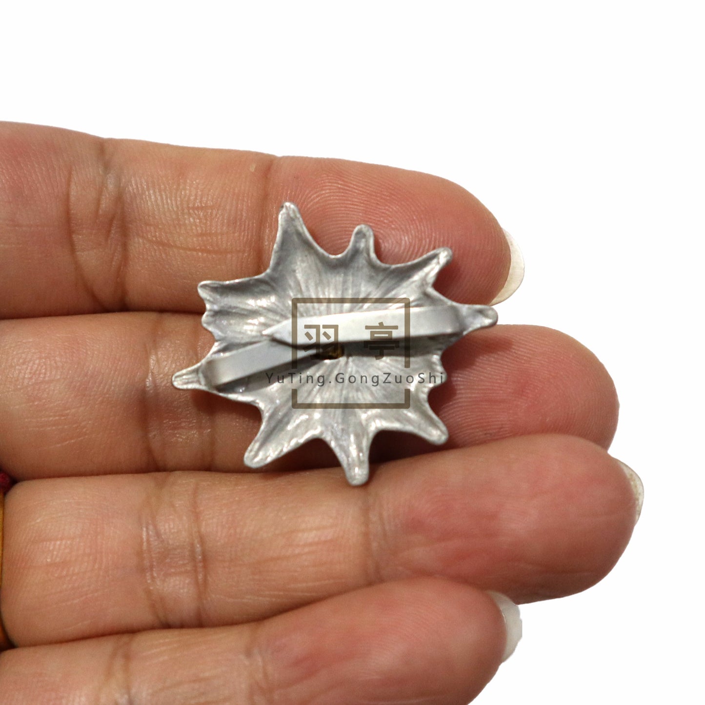 复刻二战德国雪绒花帽徽配件影视道具WW2 German Edelweiss Cap Badge Replica, Historical Reenactment Film & TV Costume Prop