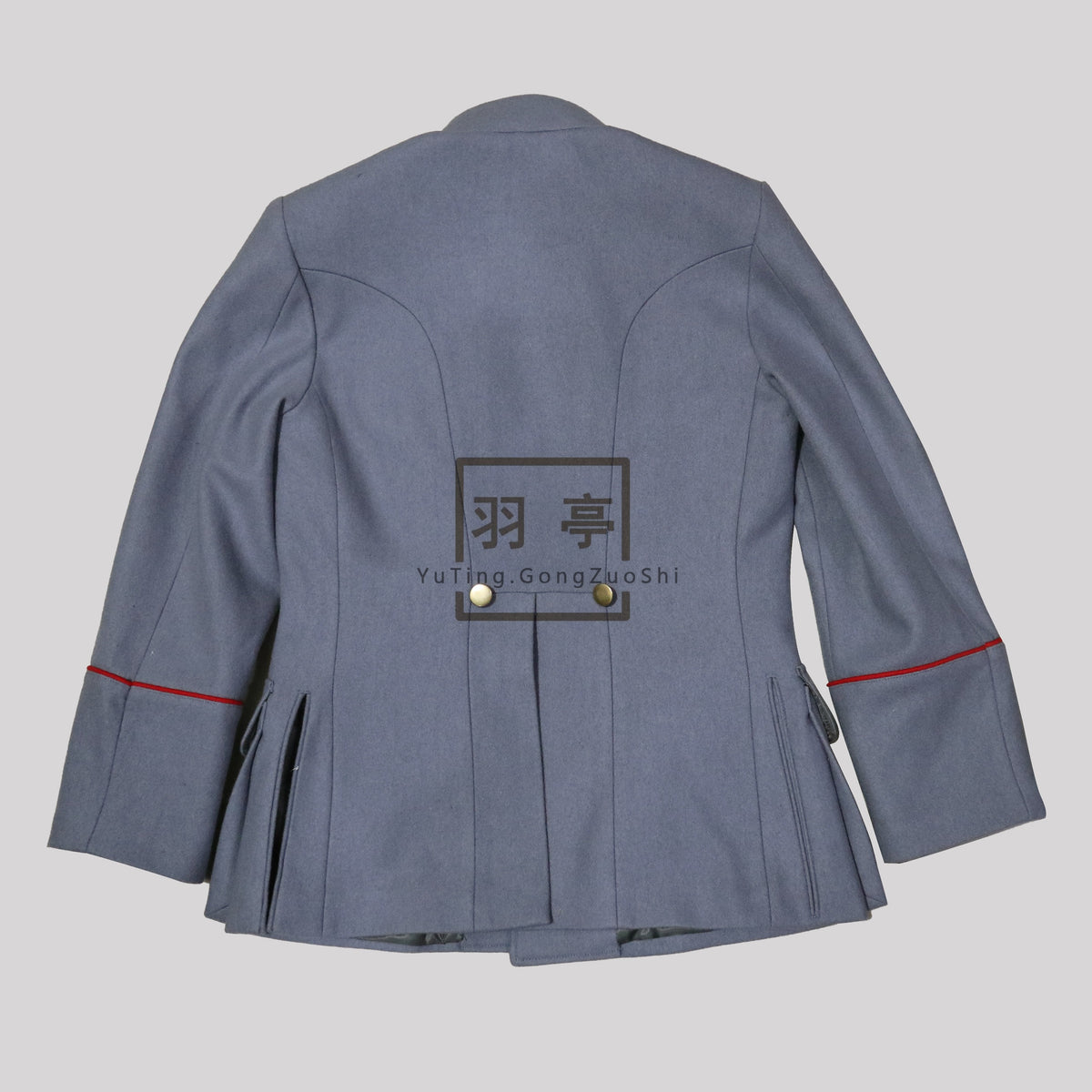 中国清朝末年北洋新军毛呢制服影视道具Late Qing Dynasty Beiyang New Army Officer Wool Tunic Replica - Historical Film Prop & Reenactment Costume