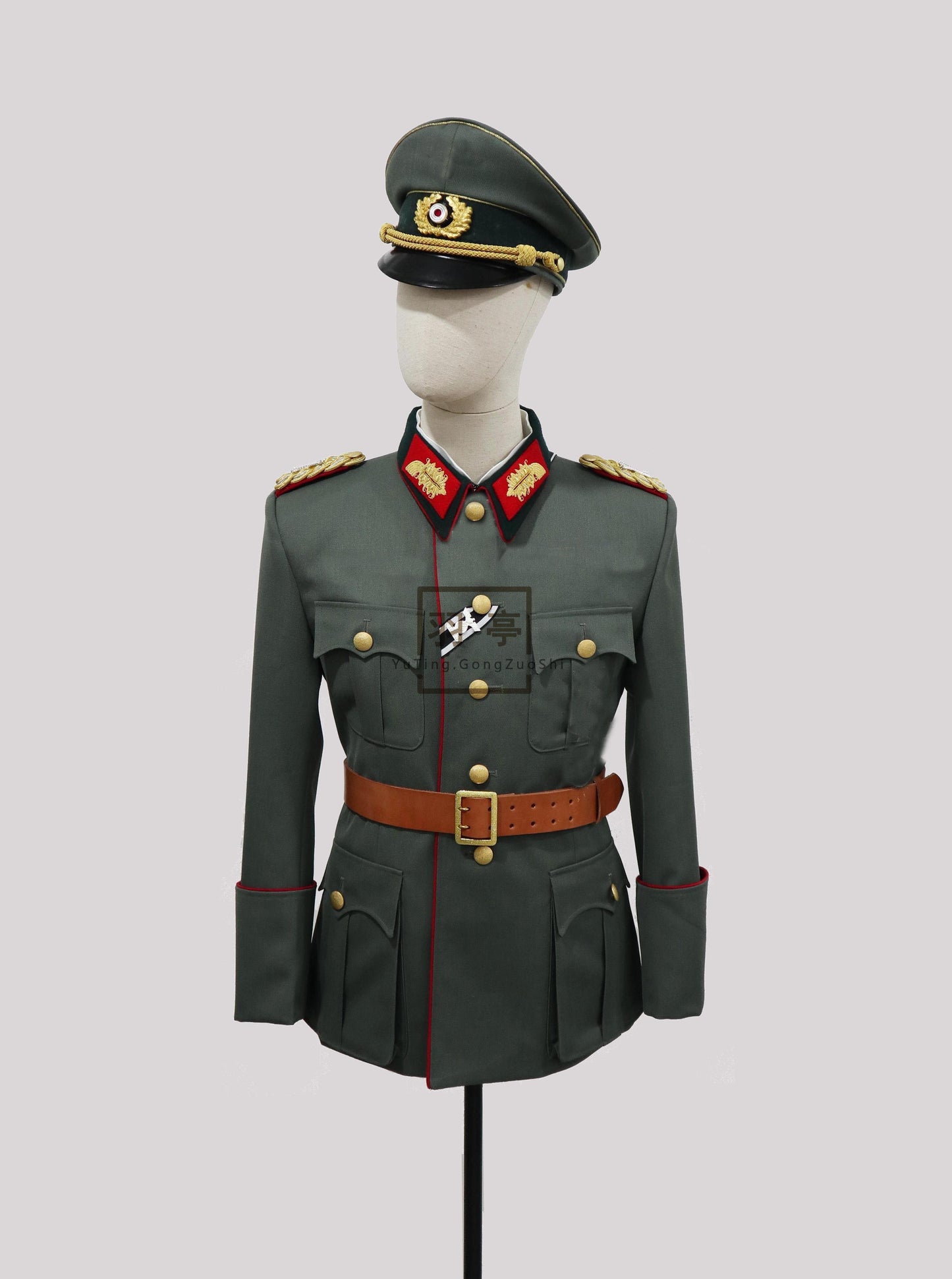 羽亭推荐东德将官服半礼服出行服英伦风马裤呢韩版马裤呢ww36