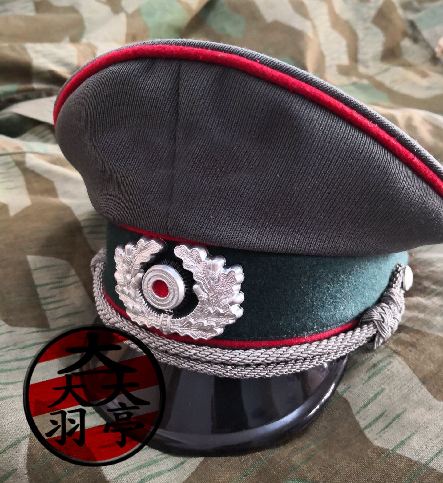 羽亭店主推荐炮兵青年马裤呢保安大檐帽复古风英伦德军历史收藏
