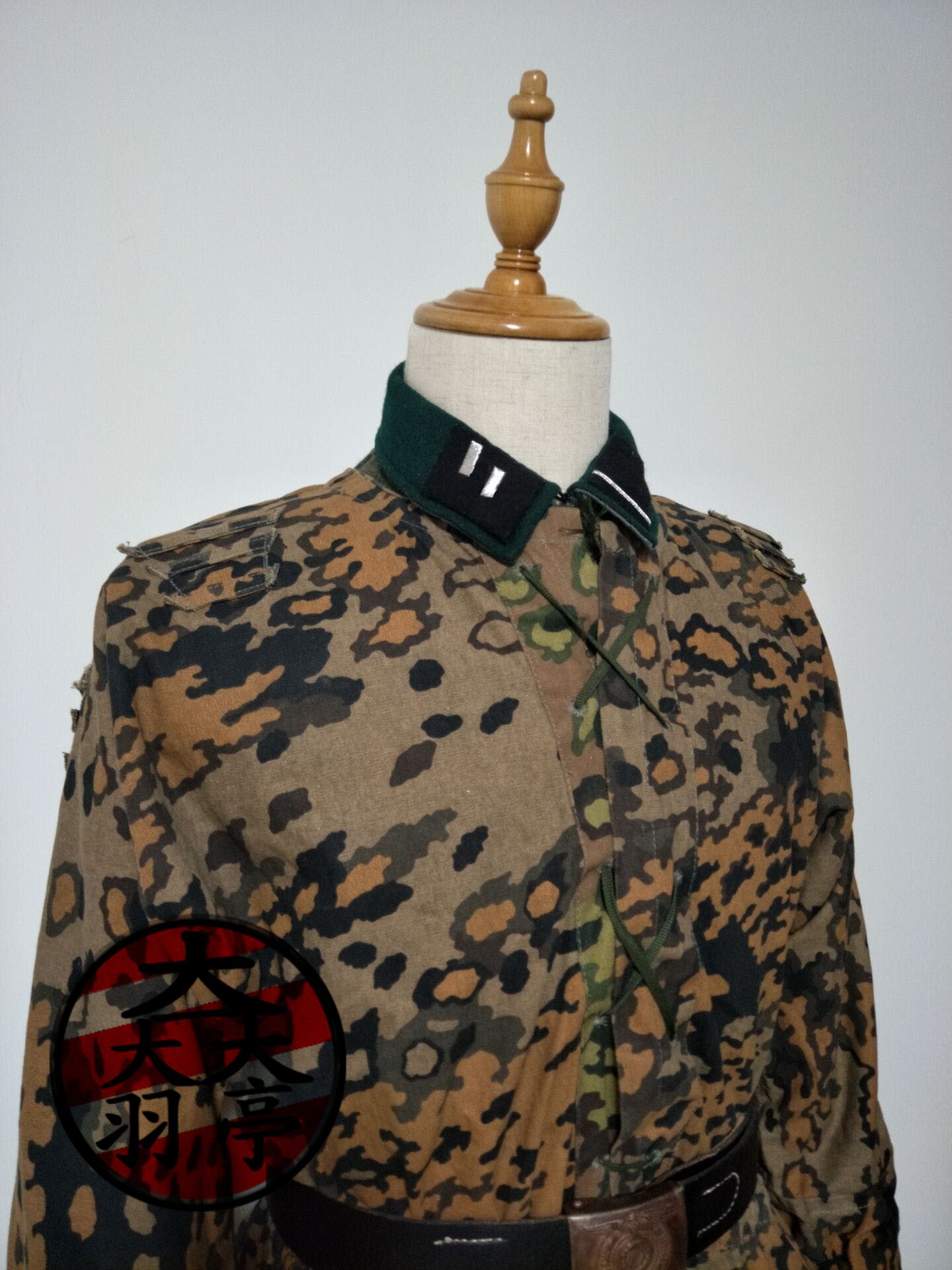 羽亭推荐德国ww2像树叶迷彩罩衫迷彩服双面衣服制服装备悬铃木