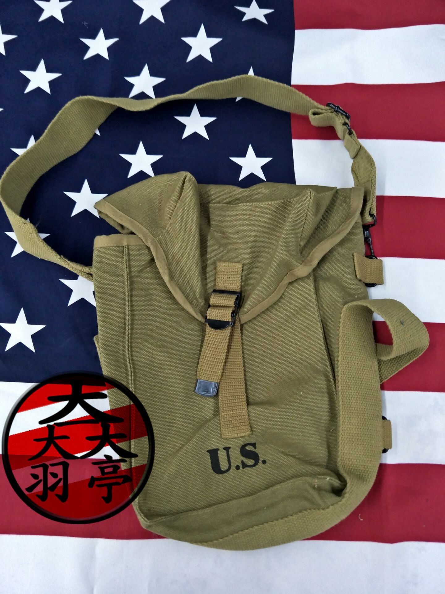 羽亭战美军m1单肩包挎包杂物包原品风范101空降师