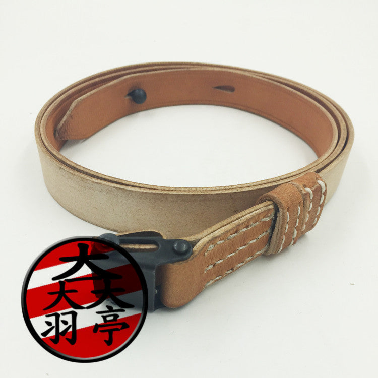 羽亭推荐德国工程用MP40牛皮背带制服装备ww2收藏户外重演