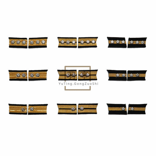 旧日本海军一种襟章ijn Collar insignia of a type of Imperial Japanese Navy uniform