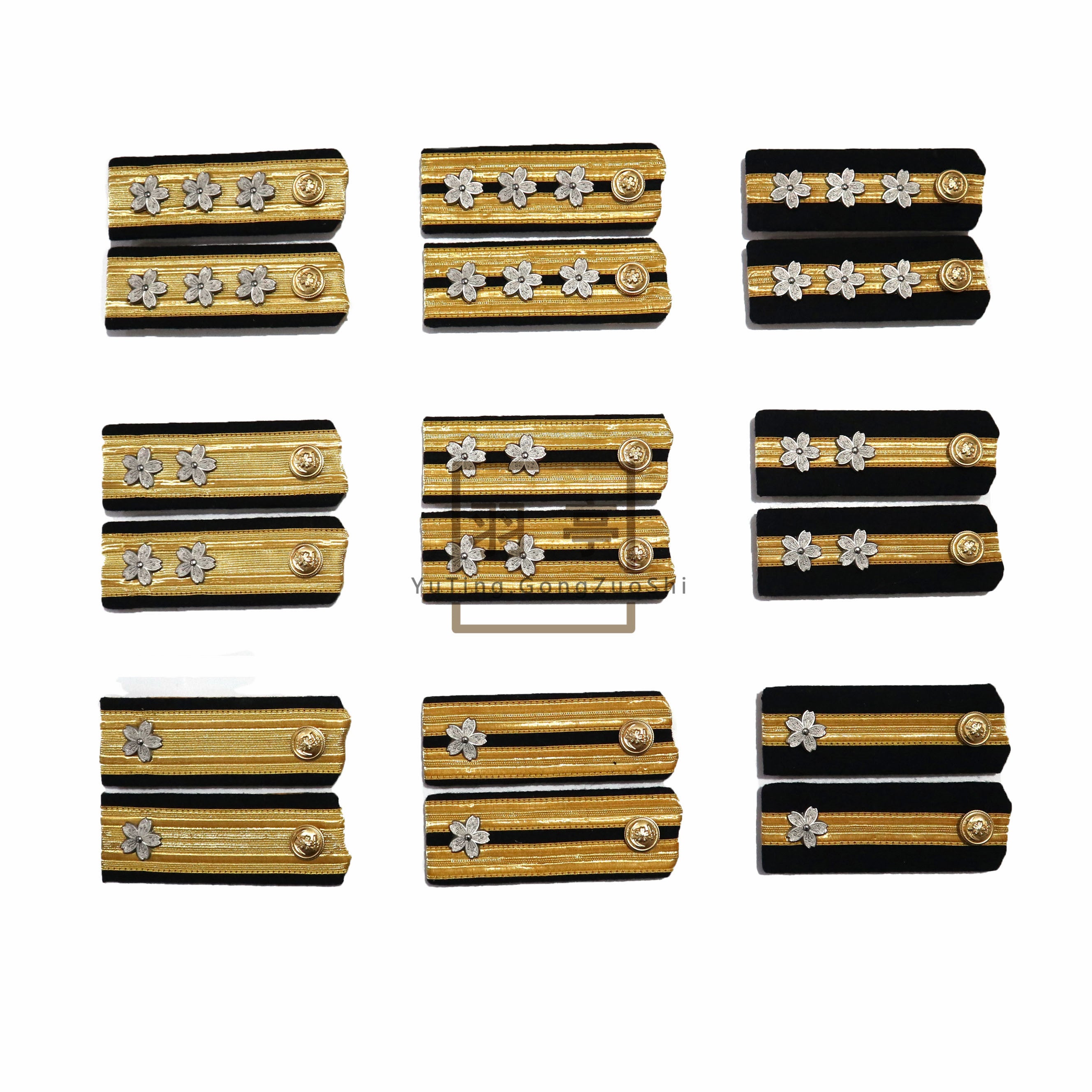 旧日本海军二种制服的ijn肩章Shoulder Boards of the Second-Type