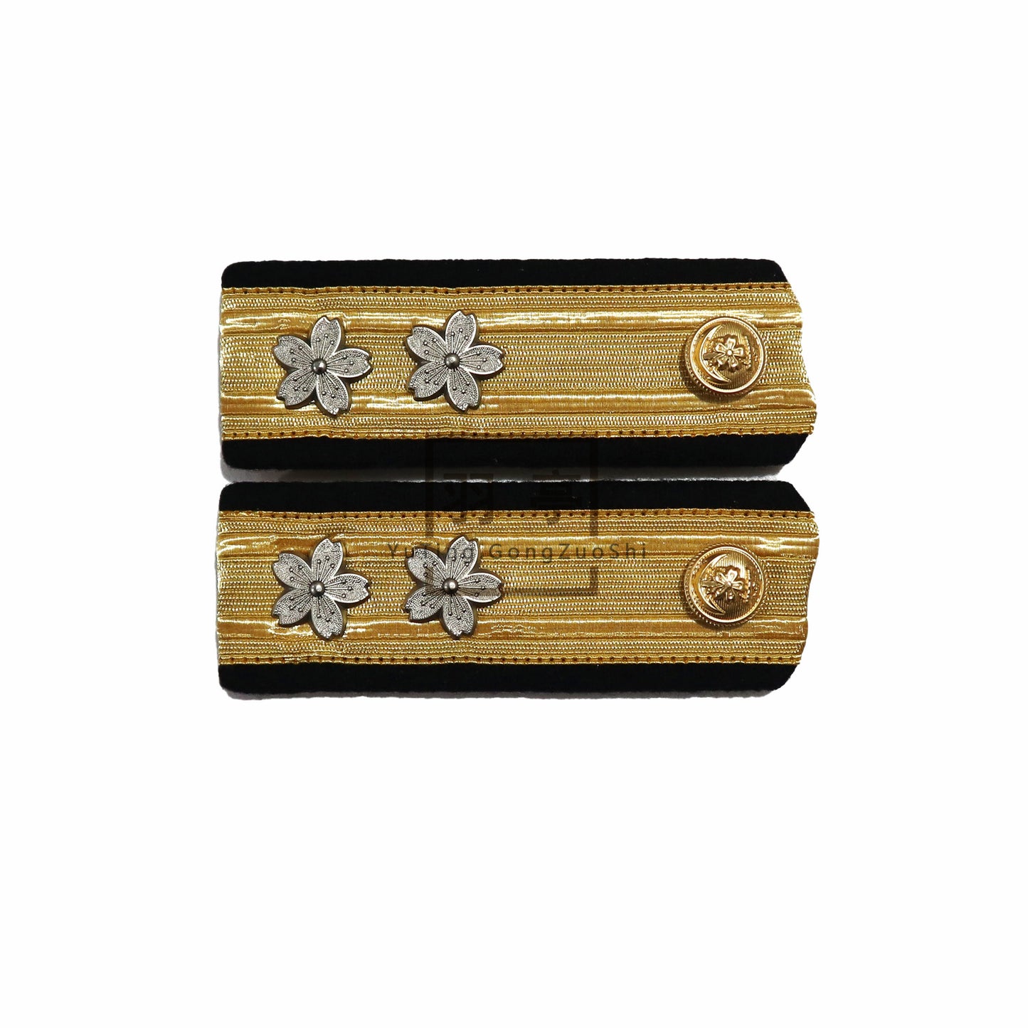 旧日本海军二种制服的ijn肩章Shoulder Boards of the Second-Type Uniform of the Imperial Japanese Navy