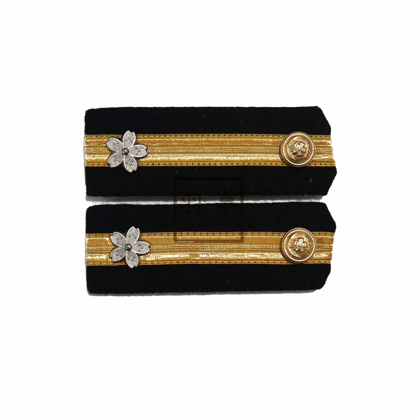 旧日本海军二种制服的ijn肩章Shoulder Boards of the Second-Type Uniform of the Imperial Japanese Navy