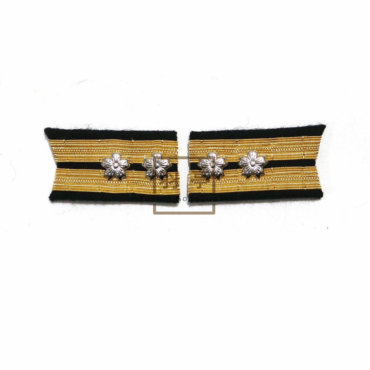 旧日本海军一种襟章ijn Collar insignia of a type of Imperial Japanese Navy uniform