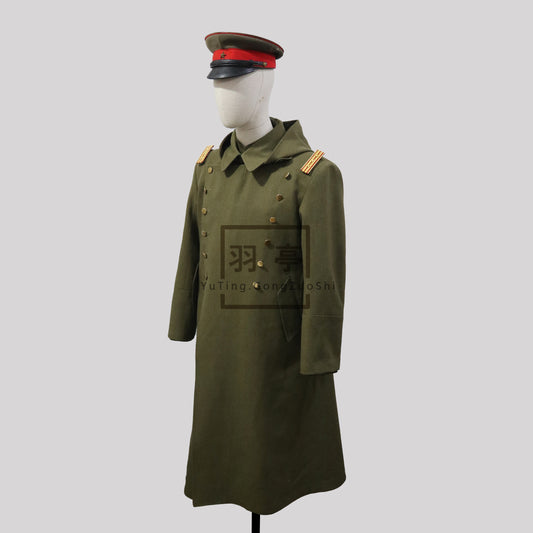 旧日本陆军昭五式将校大衣影视道具电影WWII IJA M1930 Showa Type 5 Officer Wool Overcoat, Authentic Film Prop Replica