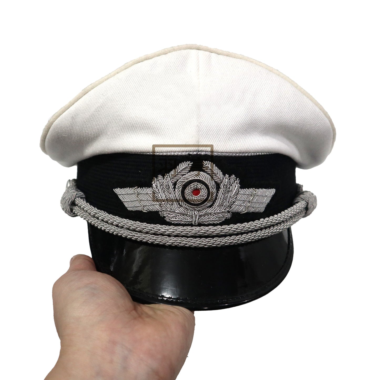 德空大檐帽夏季cosplay  Luftwaffe‑Style Summer Peaked Cap, Cosplay Prop