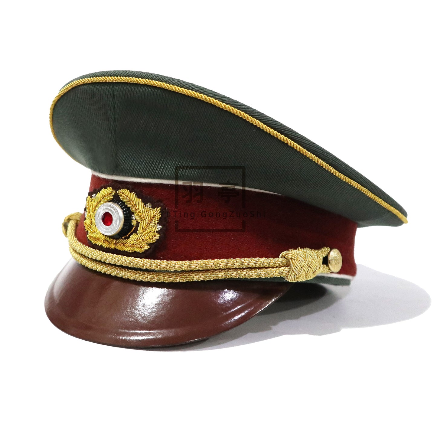 德国美术生帽子大檐帽cosplay普鲁士风格 Prussian‑Style German Art‑Student Peaked Cap, Cosplay