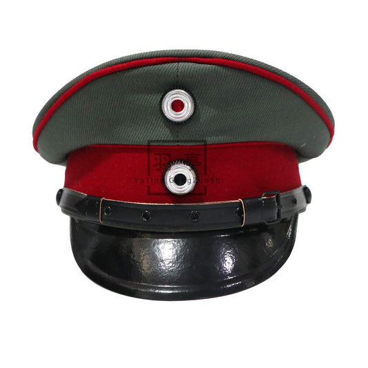 德国一战普鲁士马裤呢大檐帽影视道具 cosplay 兵人角色扮演密室 WW‑I Prussian‑Style German Moleskin Peaked Cap, Film & TV Prop, Cosplay, Action‑Figure, Role‑Play, Escape‑Room