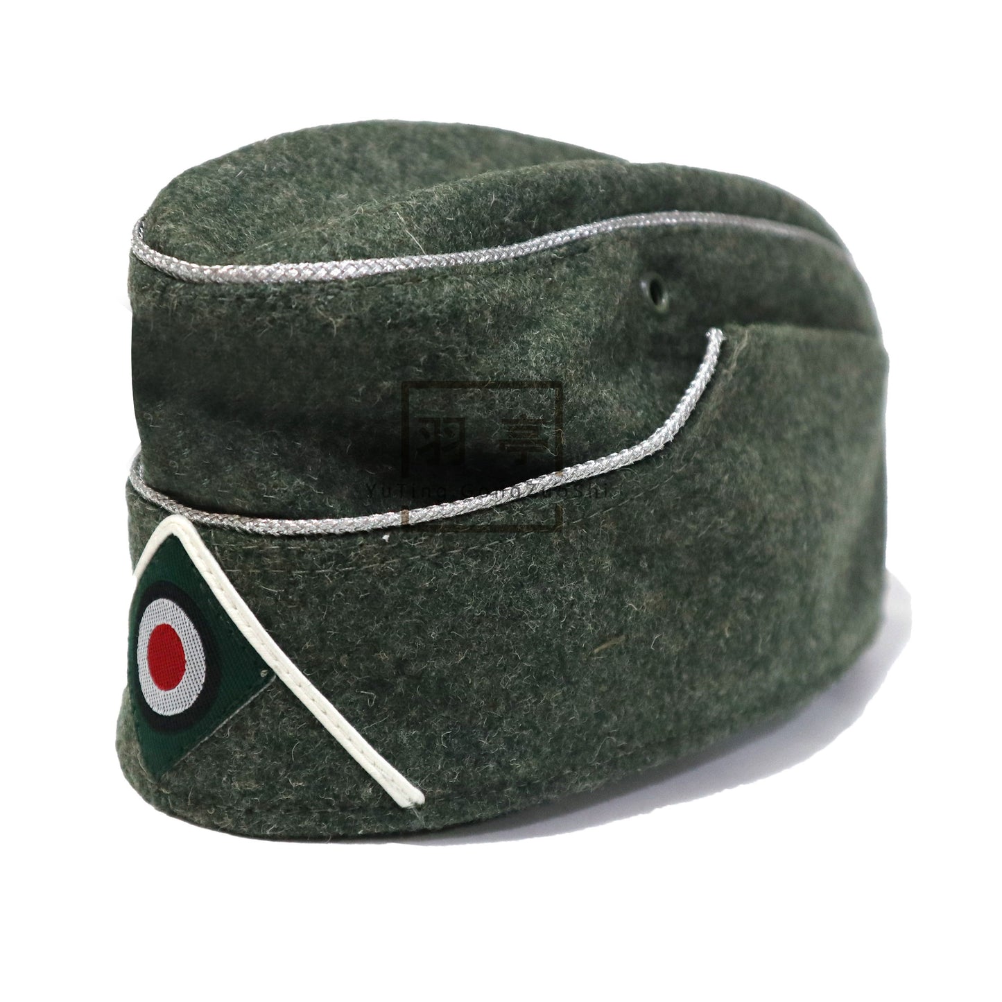 德国毛呢校尉M38船帽大檐帽影视道具cosplay兵人角色扮演密室剧本  German‑Style Wool Officer M38 Side Cap & Peaked Cap, Film & TV Prop, Cosplay, Action‑Figure, Role‑Play, Escape‑Room Script