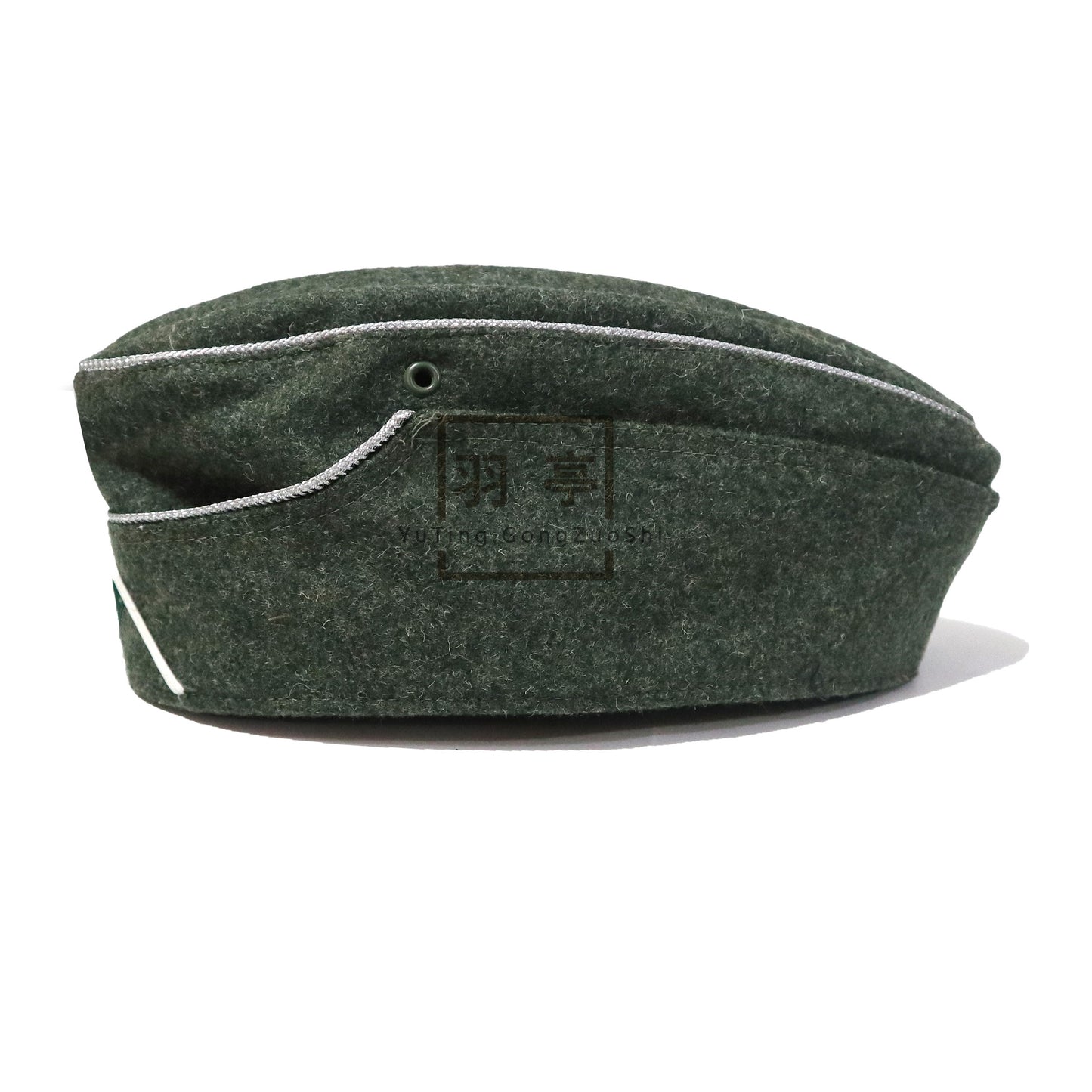 德国毛呢校尉M38船帽大檐帽影视道具cosplay兵人角色扮演密室剧本  German‑Style Wool Officer M38 Side Cap & Peaked Cap, Film & TV Prop, Cosplay, Action‑Figure, Role‑Play, Escape‑Room Script
