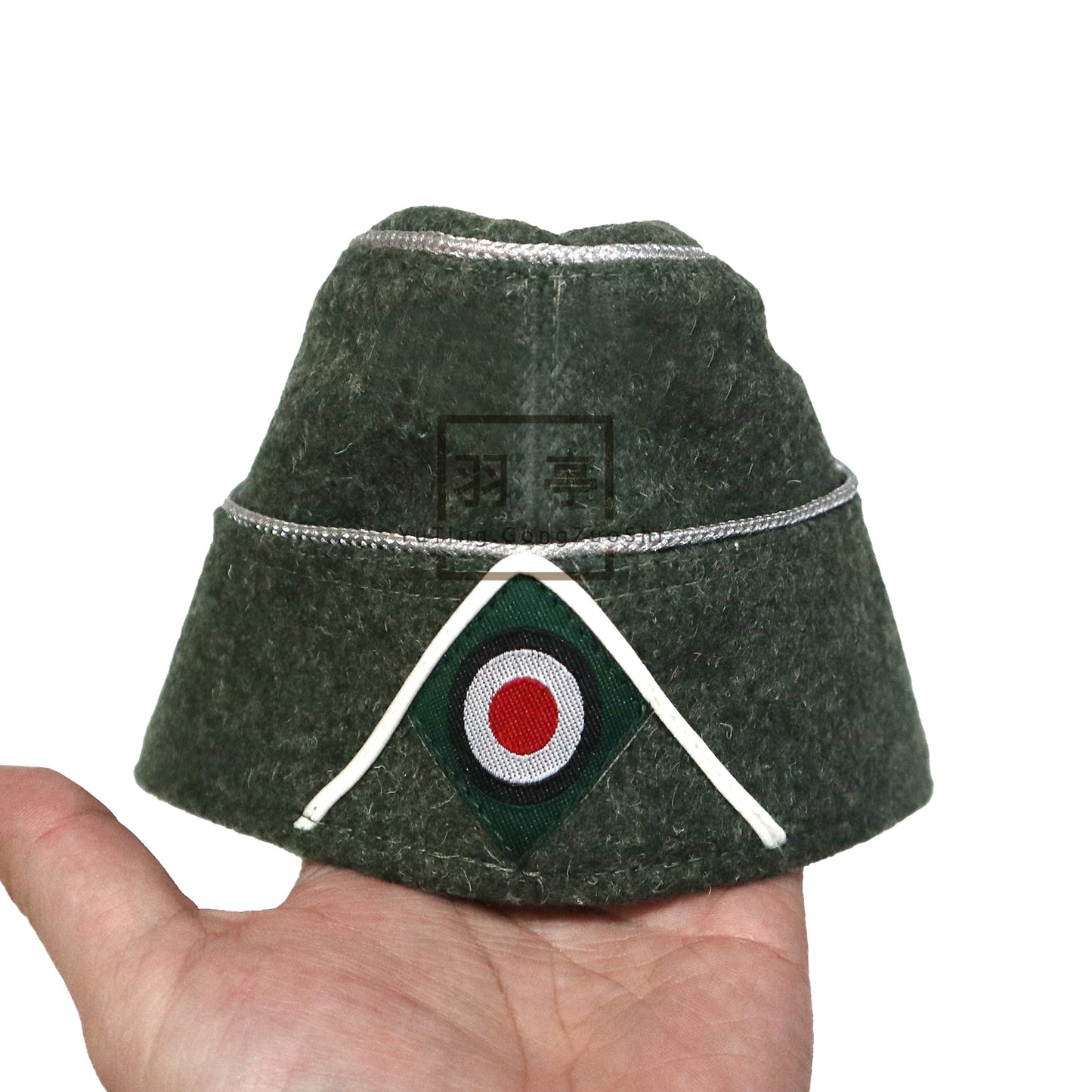 德国毛呢校尉M38船帽大檐帽影视道具cosplay兵人角色扮演密室剧本  German‑Style Wool Officer M38 Side Cap & Peaked Cap, Film & TV Prop, Cosplay, Action‑Figure, Role‑Play, Escape‑Room Script