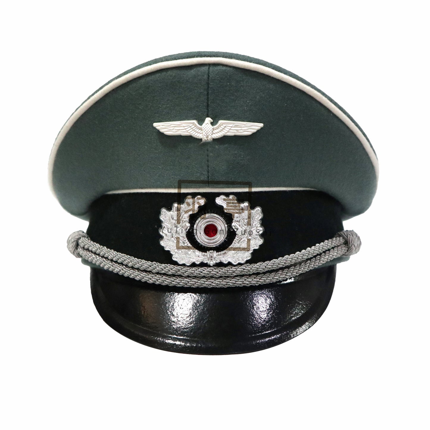 复制二战德国校尉大檐帽WWII German Officer & Senior NCO Visor Cap Wehrmacht Offiziers-Schirmmütze
