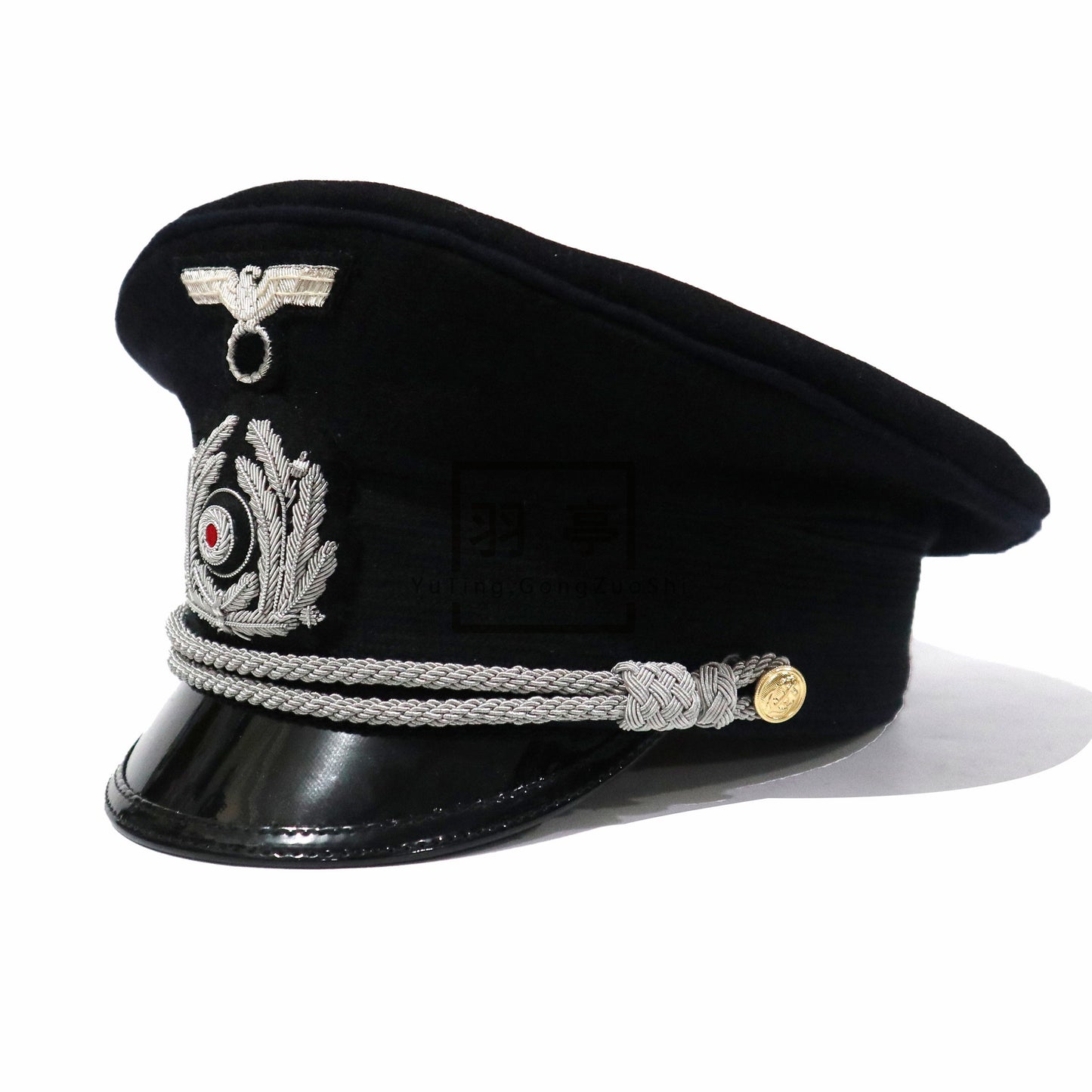 复刻二战德国海军法务大檐帽Reproduction WWII Kriegsmarine Administrative Officer Visor Cap
