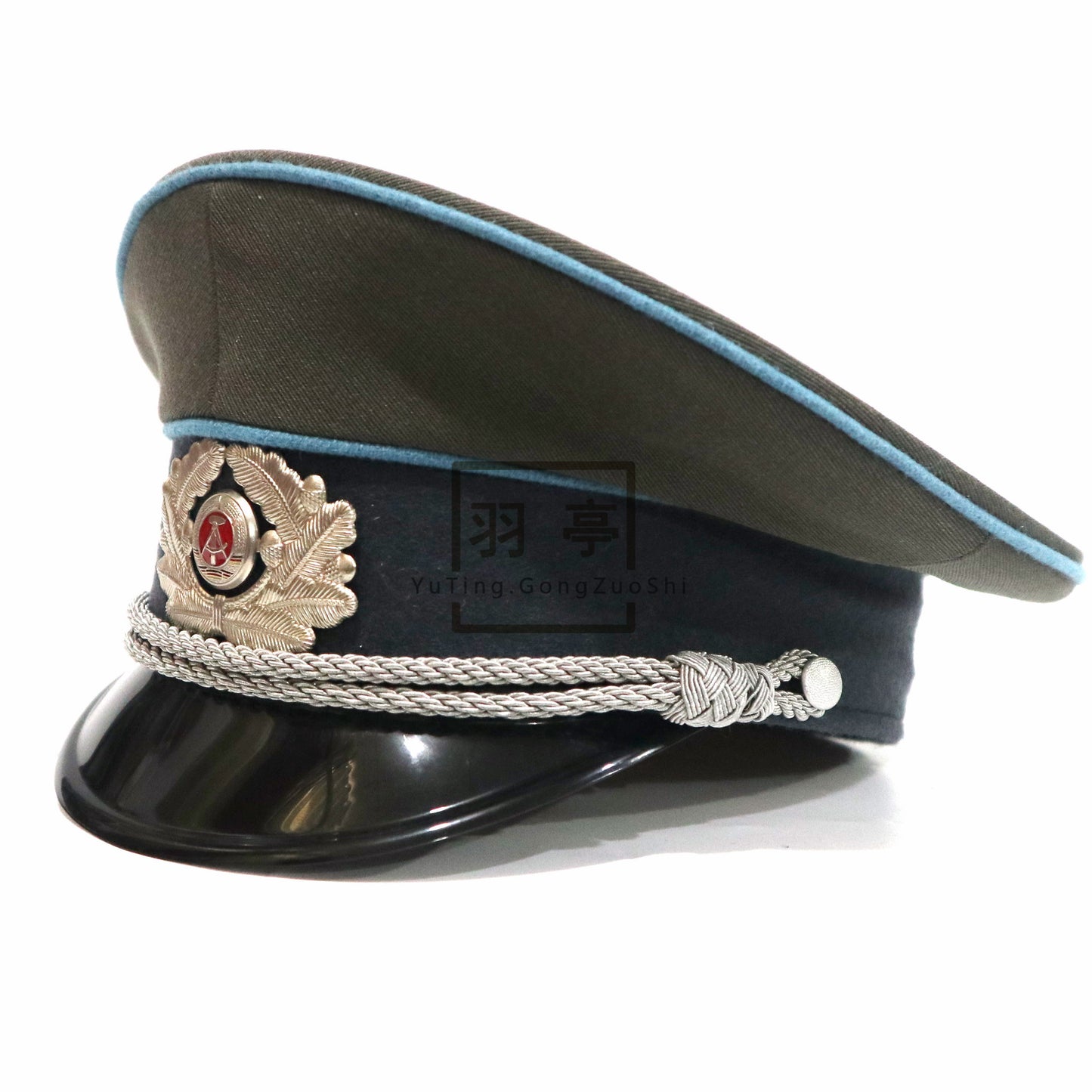 复制东德防空大檐帽
