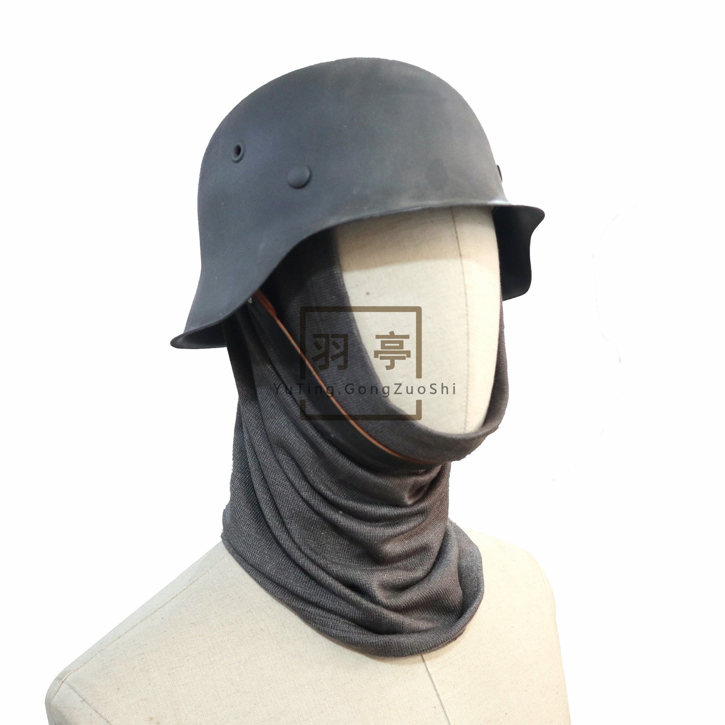 复刻二战德军防寒头套针织灰色款WWII German Army Reproduction Grey Knitted Winter Balaclava
