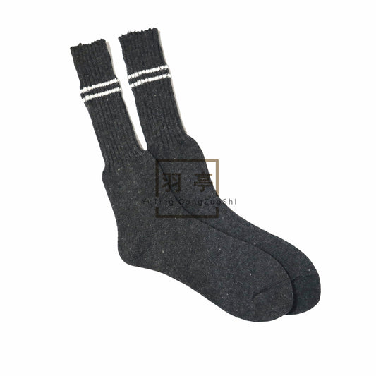 复刻二战德军士兵灰色棉袜兔毛WWII German Army Reproduction Grey Rabbit Hair Blend Socks