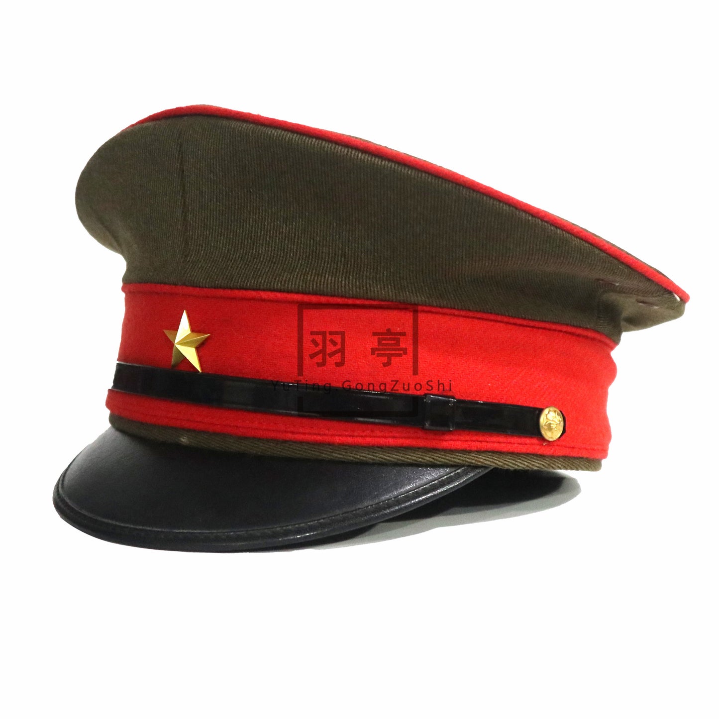 旧日本昭五式陆军将校大檐帽