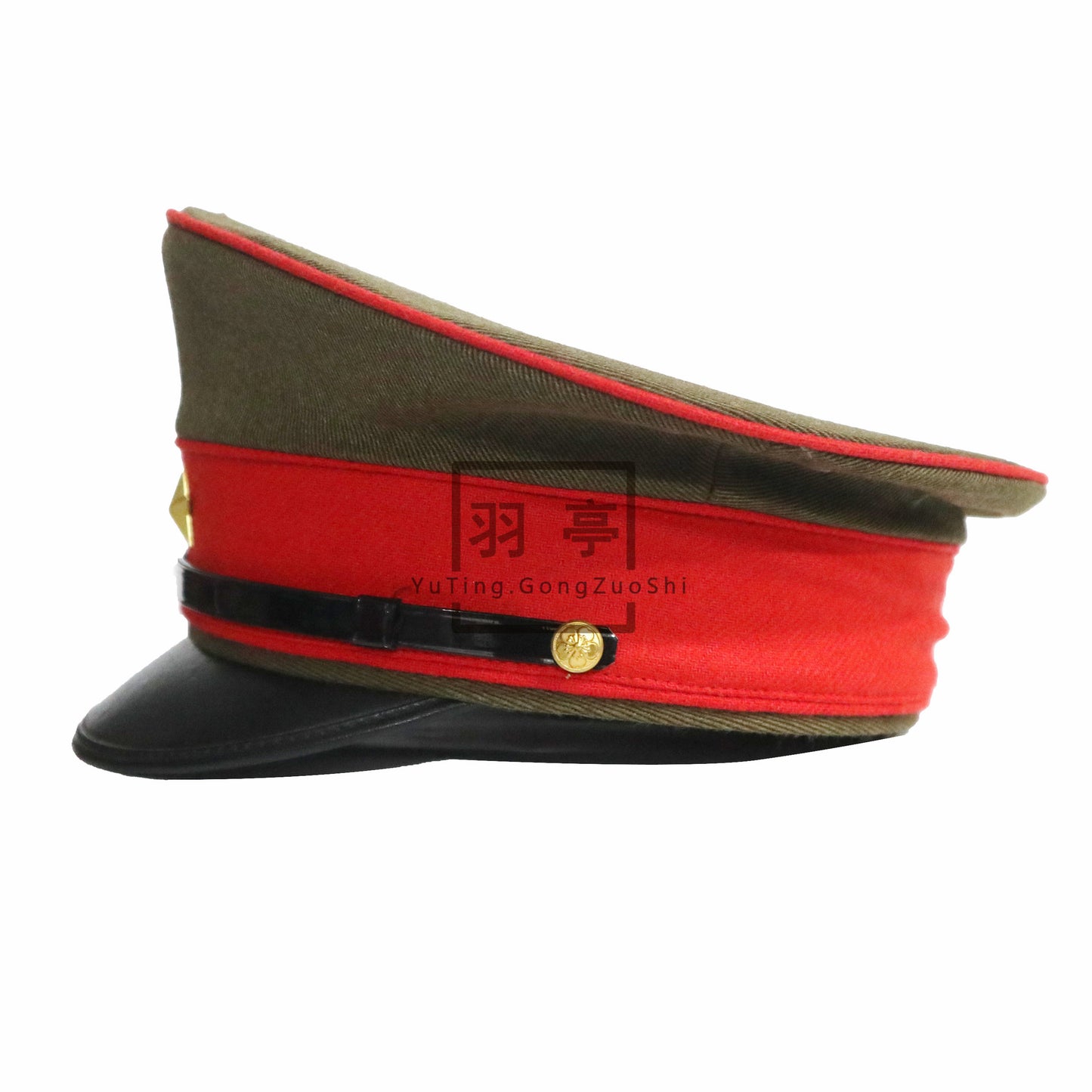 旧日本昭五式陆军将校大檐帽