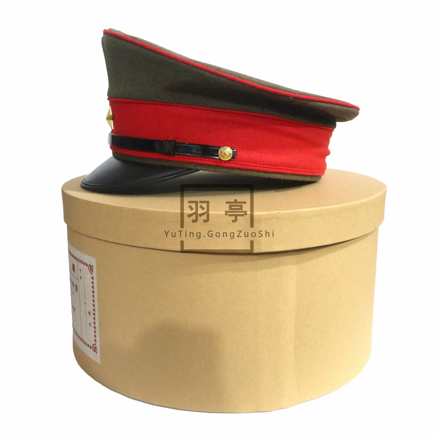 旧日本昭五式陆军将校大檐帽