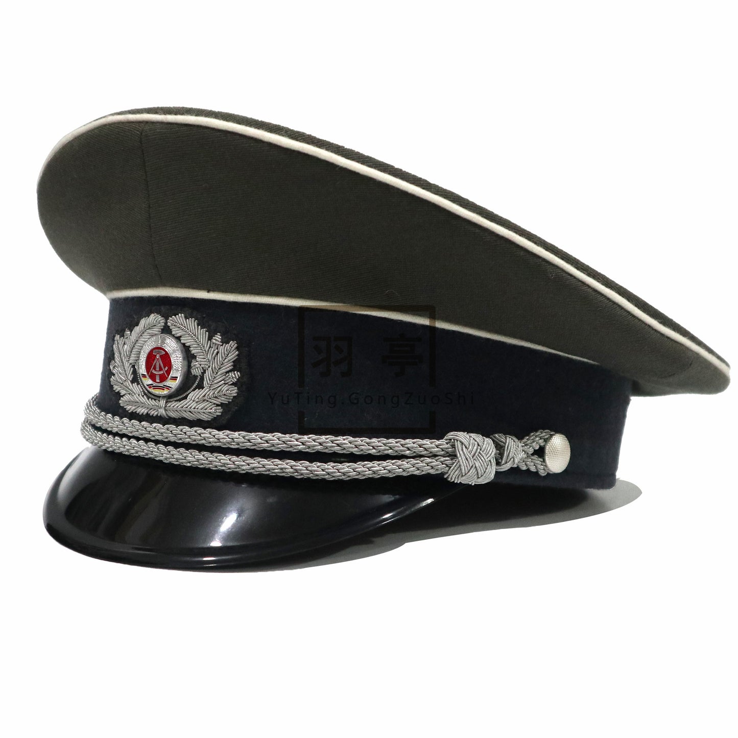 复制东德早期金属丝大檐帽