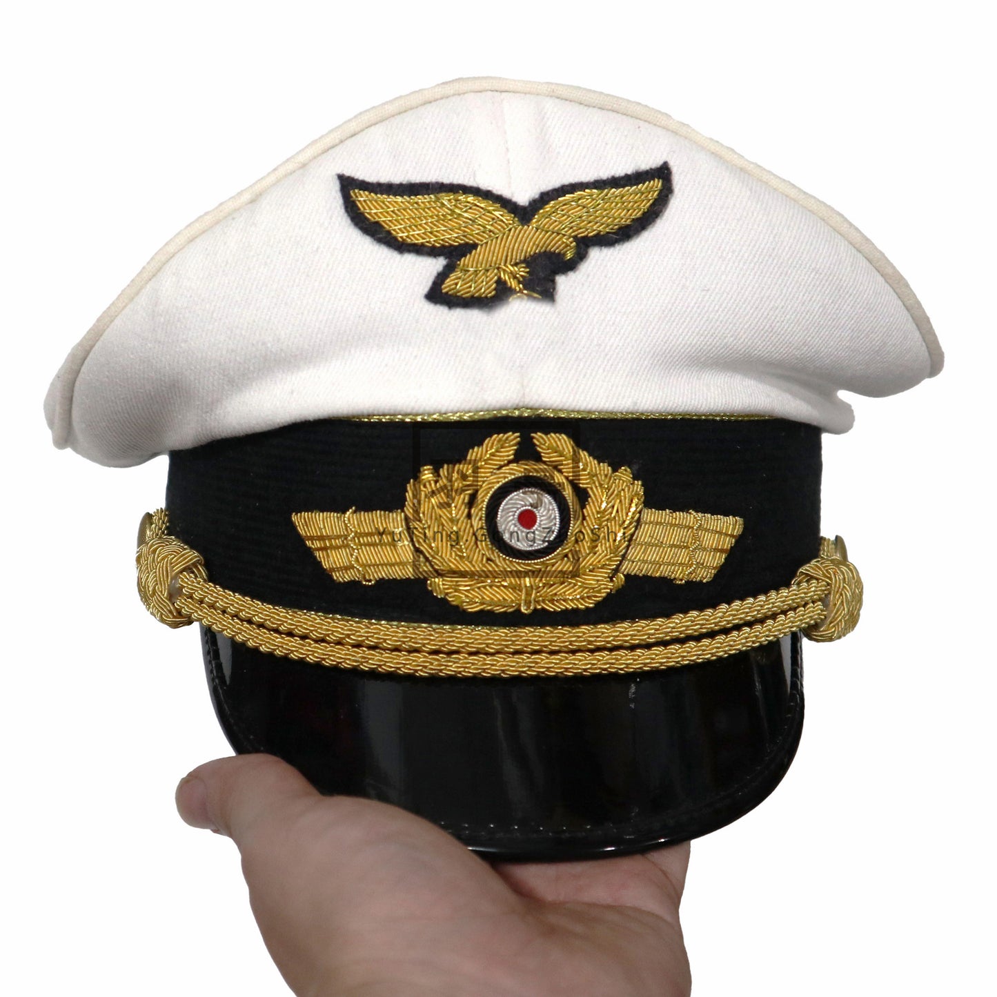 复制德国空军夏季将军大檐帽