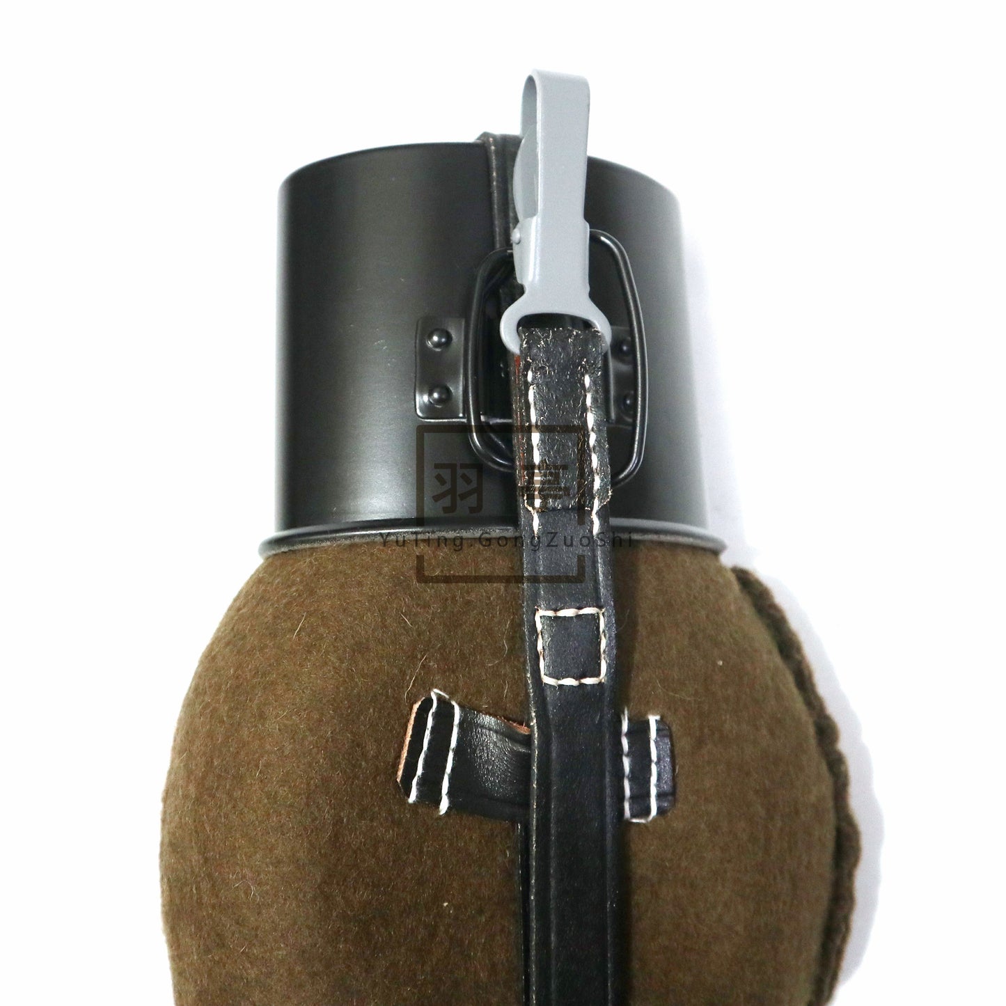 复刻二战德国m31型水壶毛毡影视道具WW2 German M31 Canteen with Felt Cover Replica, Movie Prop Reenactment Gear, Historical Reproduction Militaria Collectible