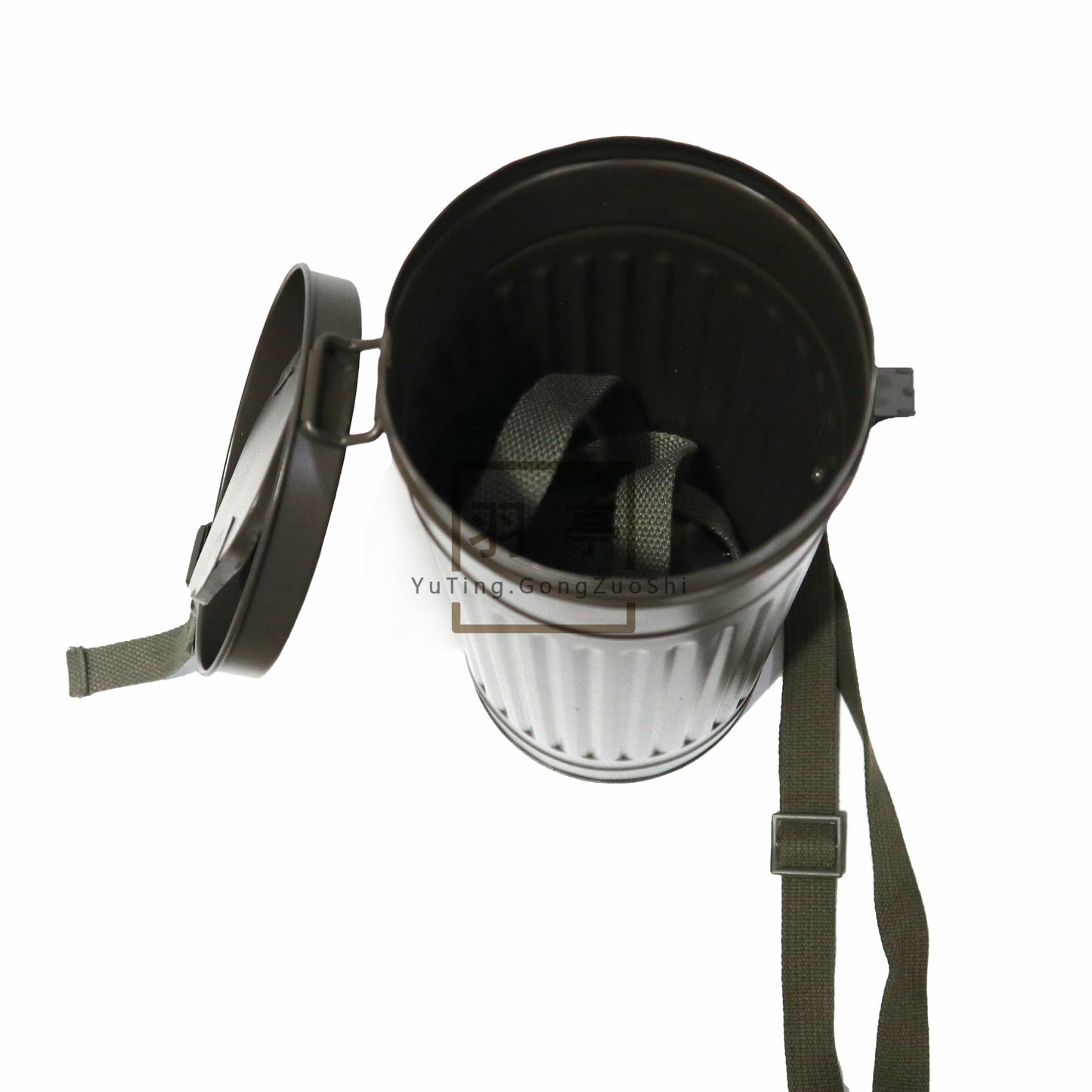 复刻二战德国防毒面具罐子影视道具WW2 German Gas Mask Canister Replica, Historical Reenactment Film & TV Costume Prop