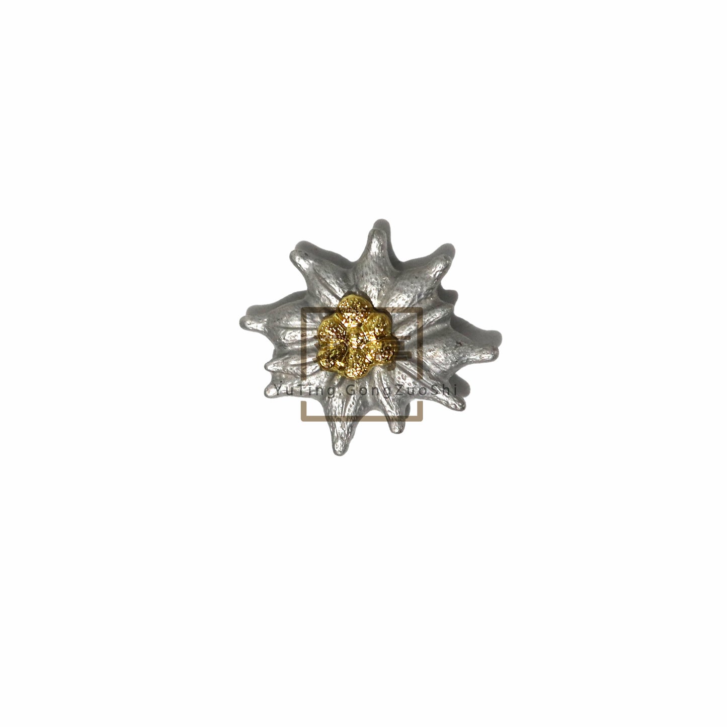 复刻二战德国雪绒花帽徽配件影视道具WW2 German Edelweiss Cap Badge Replica, Historical Reenactment Film & TV Costume Prop