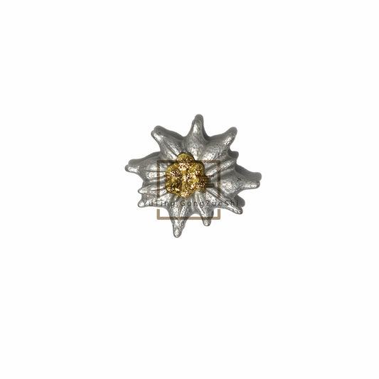 复刻二战德国雪绒花帽徽配件影视道具WW2 German Edelweiss Cap Badge Replica, Historical Reenactment Film & TV Costume Prop