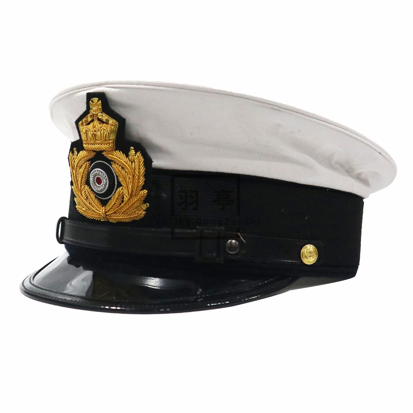 复制一战德国海军夏季大檐帽