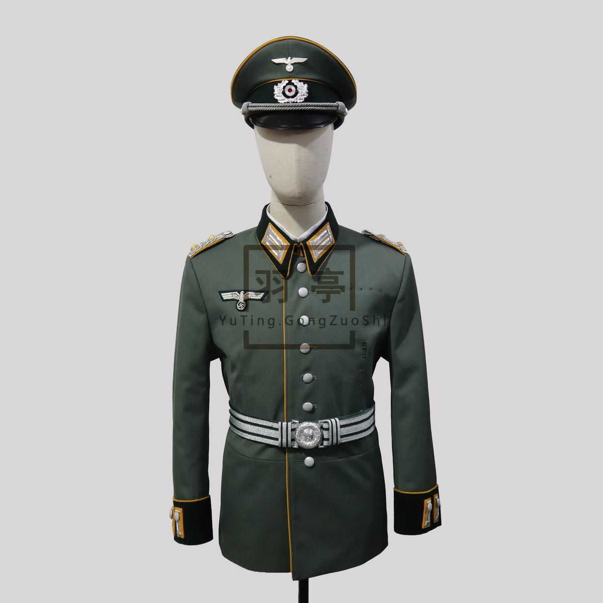 二战德国陆军骑兵m35阅兵礼服影视道具WWII German Army Cavalry M35 Parade Dress Uniform, Movie Prop Replica, Historical Reenactment Costume