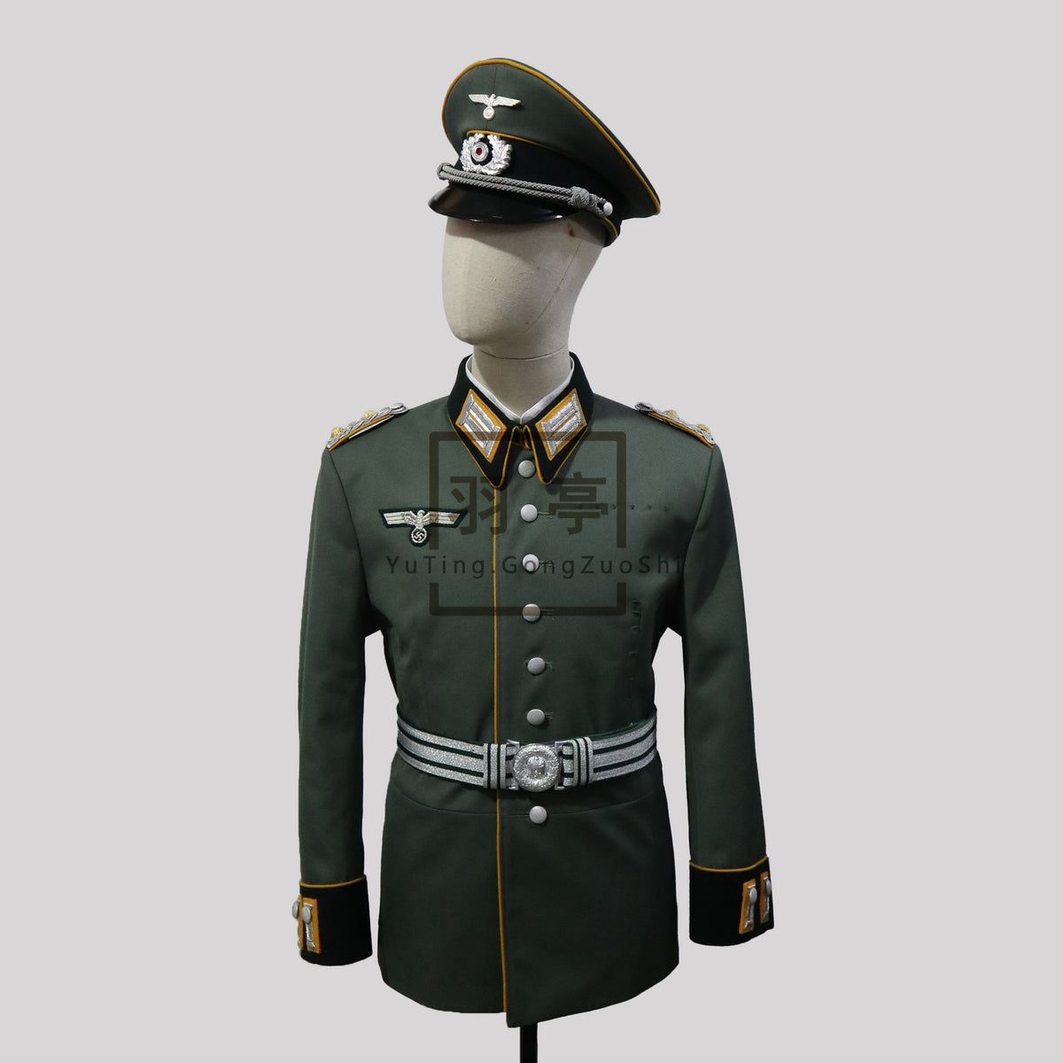二战德国陆军骑兵m35阅兵礼服影视道具WWII German Army Cavalry M35 Parade Dress Uniform, Movie Prop Replica, Historical Reenactment Costume