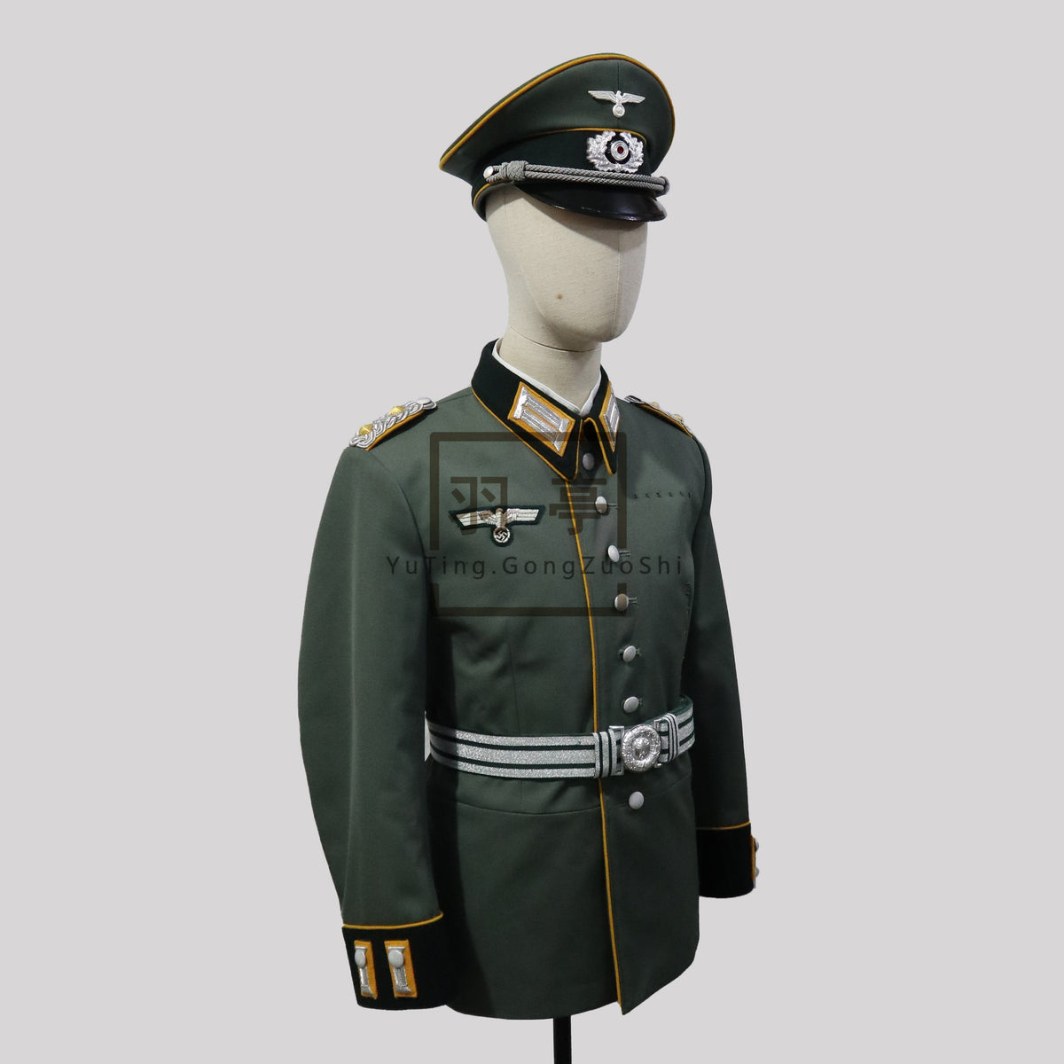 二战德国陆军骑兵m35阅兵礼服影视道具WWII German Army Cavalry M35 Parade Dress Uniform, Movie Prop Replica, Historical Reenactment Costume
