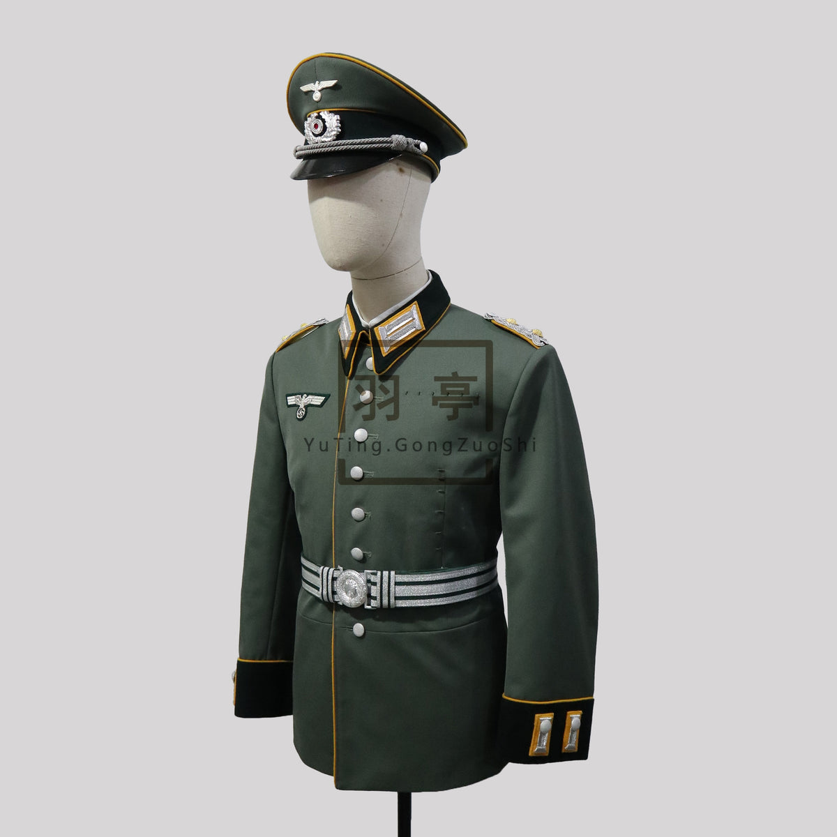 二战德国陆军骑兵m35阅兵礼服影视道具WWII German Army Cavalry M35 Parade Dress Uniform, Movie Prop Replica, Historical Reenactment Costume