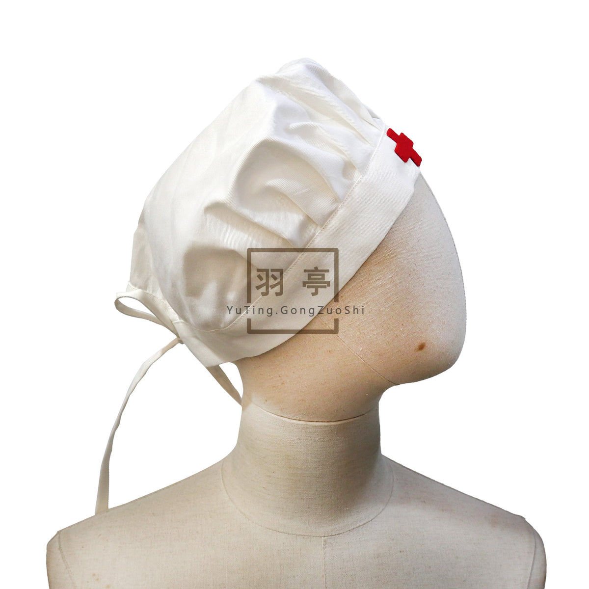 羽亭推荐看护妇护士帽十字影视道具剧组服饰   Yuting‑Recommended Nurse Cap with Cross, Movie & TV Prop, Crew Costume