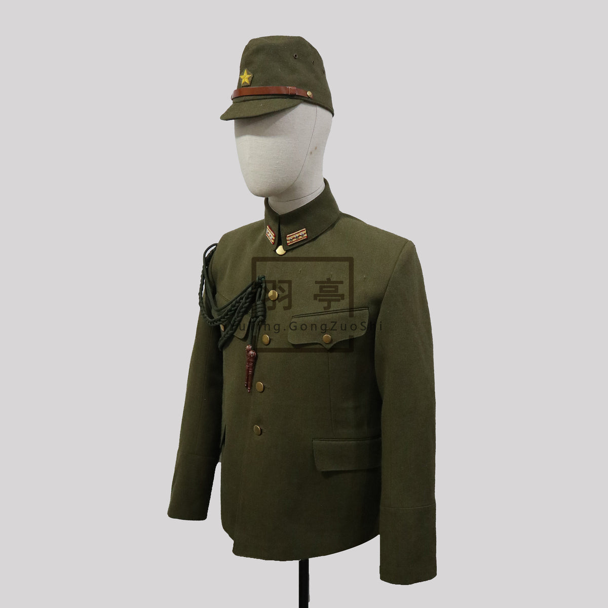旧日本陆军九八式制服影视道具主角量身订制Custom Bespoke IJA Type 98 Uniform Replica, WWII Japanese Army Military Costume for Movie, Theater & Cosplay Prop