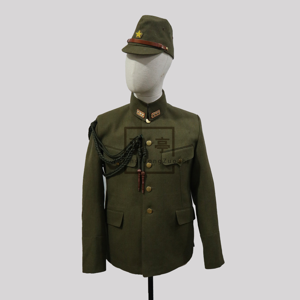 旧日本陆军九八式制服影视道具主角量身订制Custom Bespoke IJA Type 98 Uniform Replica, WWII Japanese Army Military Costume for Movie, Theater & Cosplay Prop