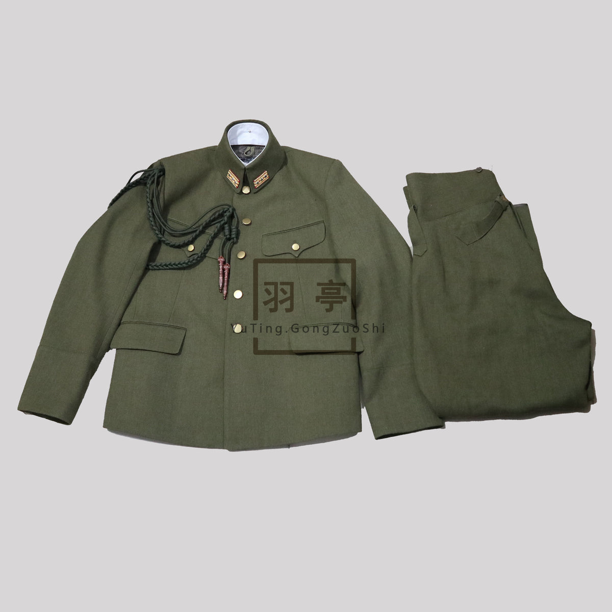 旧日本陆军九八式制服影视道具主角量身订制Custom Bespoke IJA Type 98 Uniform Replica, WWII Japanese Army Military Costume for Movie, Theater & Cosplay Prop