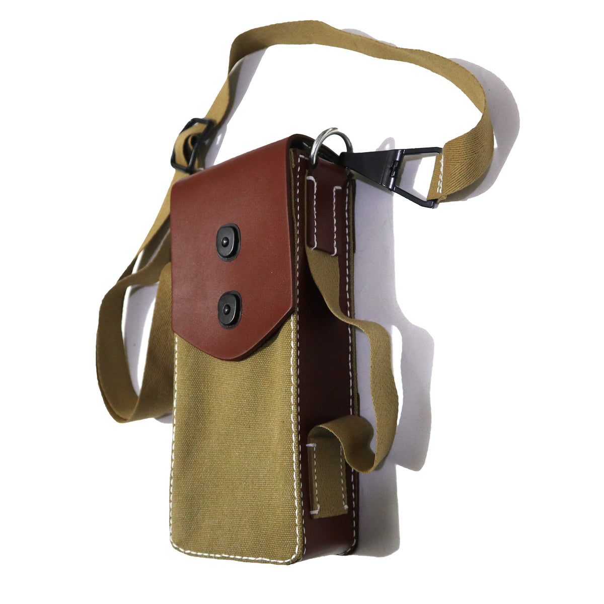 旧日本陆军九六式九九式轻机枪弹匣囊甲型弹仓囊复刻品`WWII Japanese Type 96 / Type 99 LMG Magazine Pouch Replica, Canvas & Leather Historical Reenactment Gear`