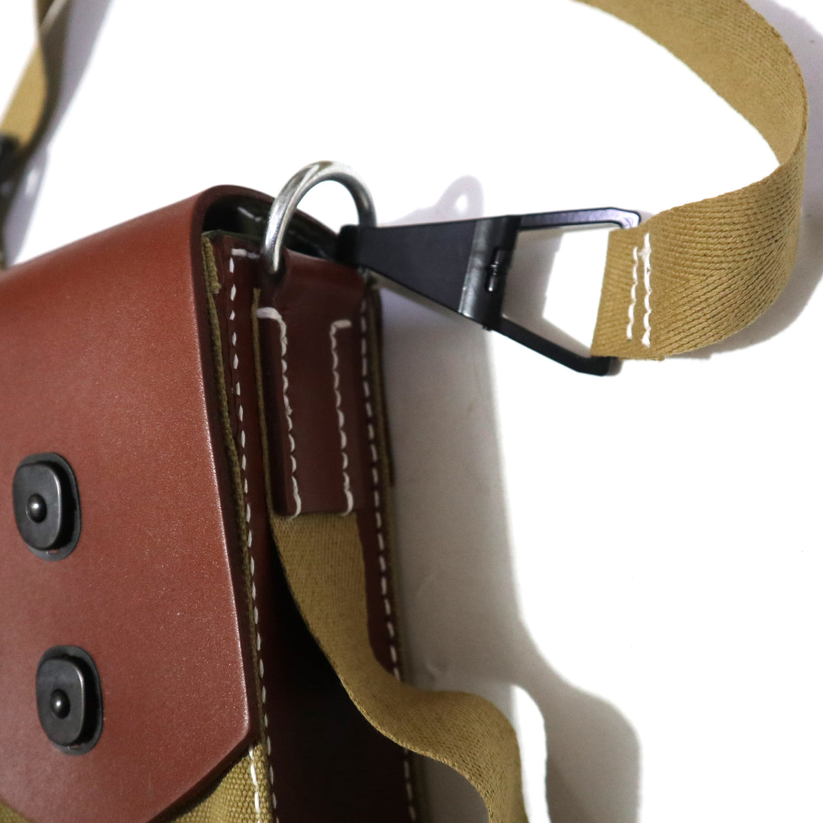 旧日本陆军九六式九九式轻机枪弹匣囊甲型弹仓囊复刻品`WWII Japanese Type 96 / Type 99 LMG Magazine Pouch Replica, Canvas & Leather Historical Reenactment Gear`
