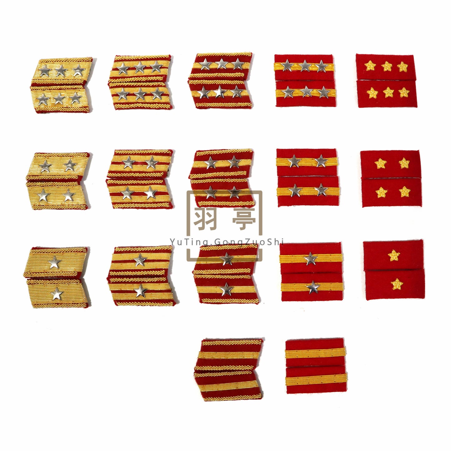 高品质电影道具旧日本九八式襟章High-Quality Movie Prop · Imperial Japanese Army Type 98 Collar Insignia