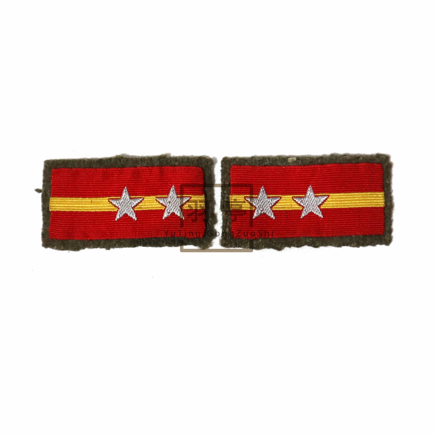 旧日本陆军ija三式领章ype 3 Collar Tabs of the Imperial Japanese Army