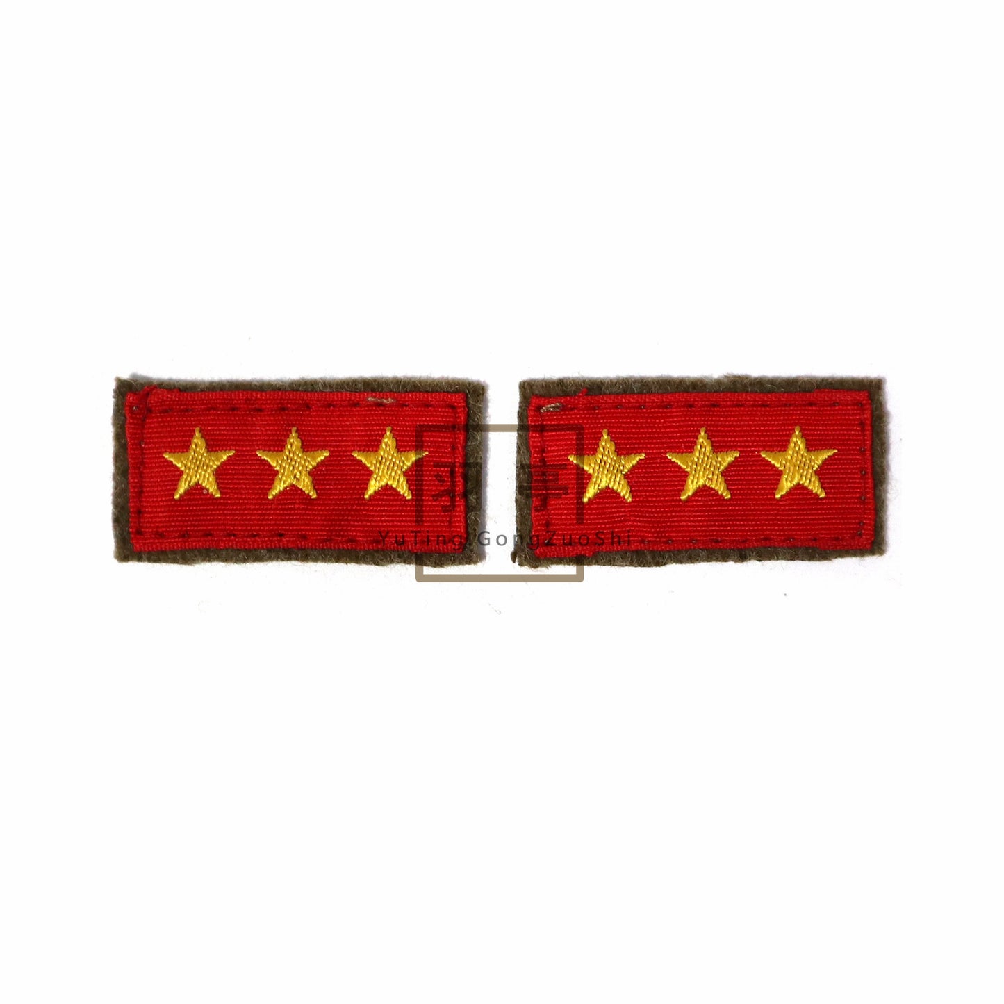 旧日本陆军ija三式领章ype 3 Collar Tabs of the Imperial Japanese Army