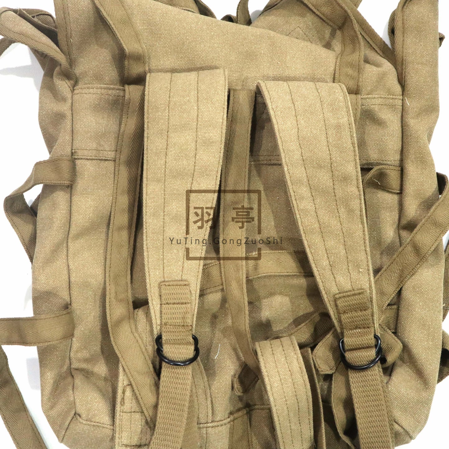 羽亭朝鲜帆布章鱼包八爪包背包影视道具低端复制 Recommended by Yuting: Korean‑theme canvas “octopus‑style” knapsack, basic reproduction, movie‑scene prop