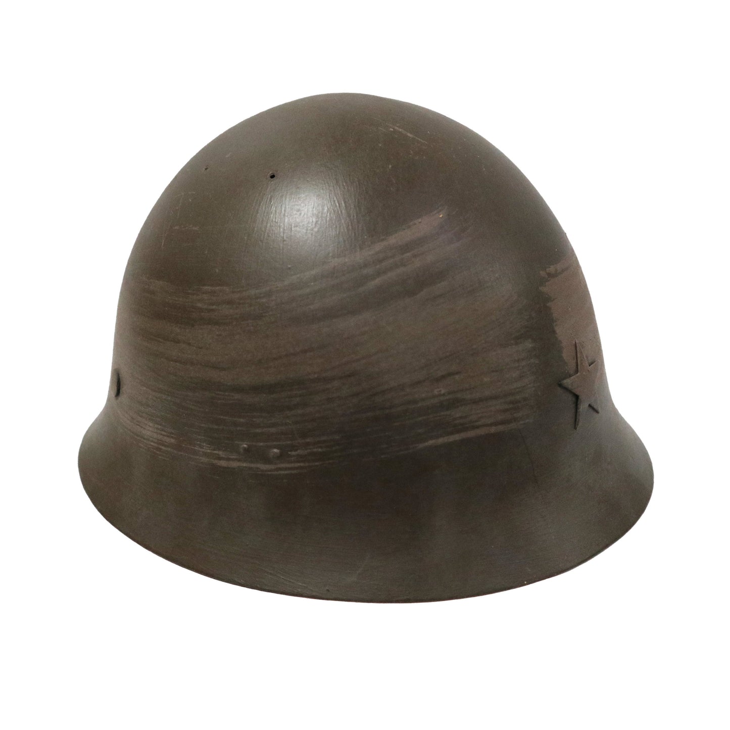 羽亭推荐原品90盔壳重漆cosplay重演现货收藏九零    Recommended by Yuting: Original‑issue Type‑90 helmet shell, repainted, in‑stock for cosplay, reenactment & collection